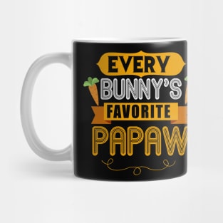 MENS EVERY BUNNYS FAVORITE PAPAW SHIRT CUTE EASTER GIFT Mug